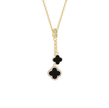 Load image into Gallery viewer, Clover Lariat Necklace
