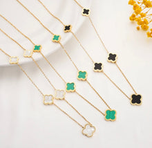 Load image into Gallery viewer, String of Clovers Necklace
