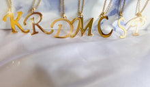 Load image into Gallery viewer, Grande Script Initial Necklace - Amore  Collection Jewelry
