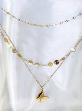 Load image into Gallery viewer, Butterfly Triple Layer Necklace
