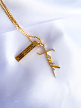 Load image into Gallery viewer, Faith Necklace with Scripture - Amore  Collection Jewelry
